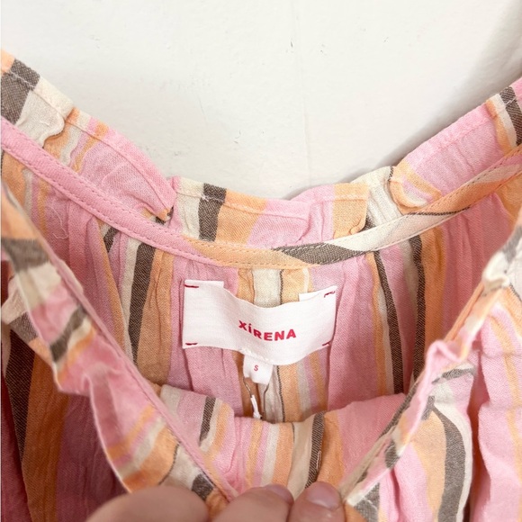 XIRENA Villa Striped Carah Tank size SM new cotton evereve - Picture 3 of 9